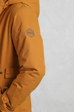 Weird Fish Coats, Jackets And Gilets|Kenzie Recycled Waterproof Coat Mustard