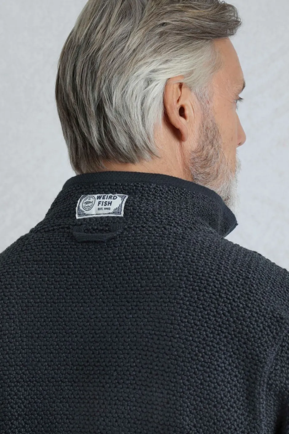 Weird Fish Sweatshirts & Hoodies|Kielder Eco 1/4 Zip Special Edition Macaroni Dark Navy