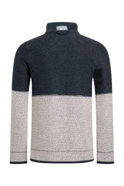 Weird Fish Sweatshirts & Hoodies|Kielder Eco 1/4 Zip Special Edition Macaroni Dark Navy