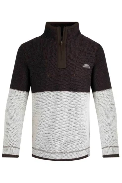 Weird Fish Sweatshirts & Hoodies|Kielder Eco 1/4 Zip Special Edition Macaroni Coffee