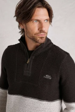 Weird Fish Sweatshirts & Hoodies|Kielder Eco 1/4 Zip Special Edition Macaroni Coffee