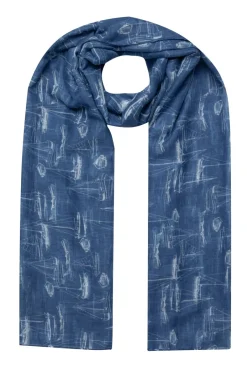 Weird Fish Swimwear & Changing Robes|Swimwear|Kiera Recycled Polyester Sarong Scarf Ensign Blue