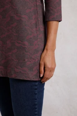 Weird Fish Tunics|Tops & T-Shirts|Kimberley Printed Jersey Tunic Chocolate