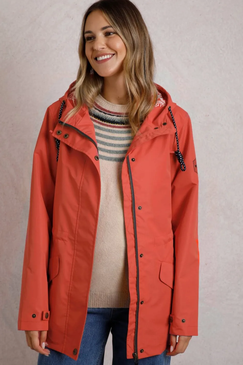 Weird Fish Coats, Jackets And Gilets|Kimia Showerproof Jacket Tango Red