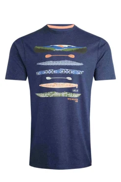 Weird Fish T-Shirts|Lake Life Eco Graphic T-Shirt Dark Blue