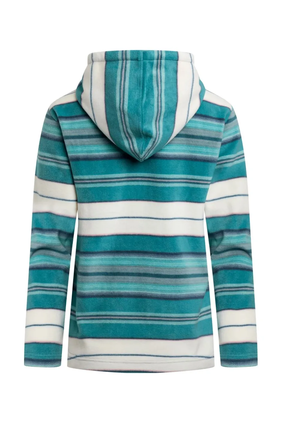 Weird Fish Fleece|Sweatshirts & Hoodies|Lana 1/4 Zip Stripe Microfleece Hoodie Lagoon Blue