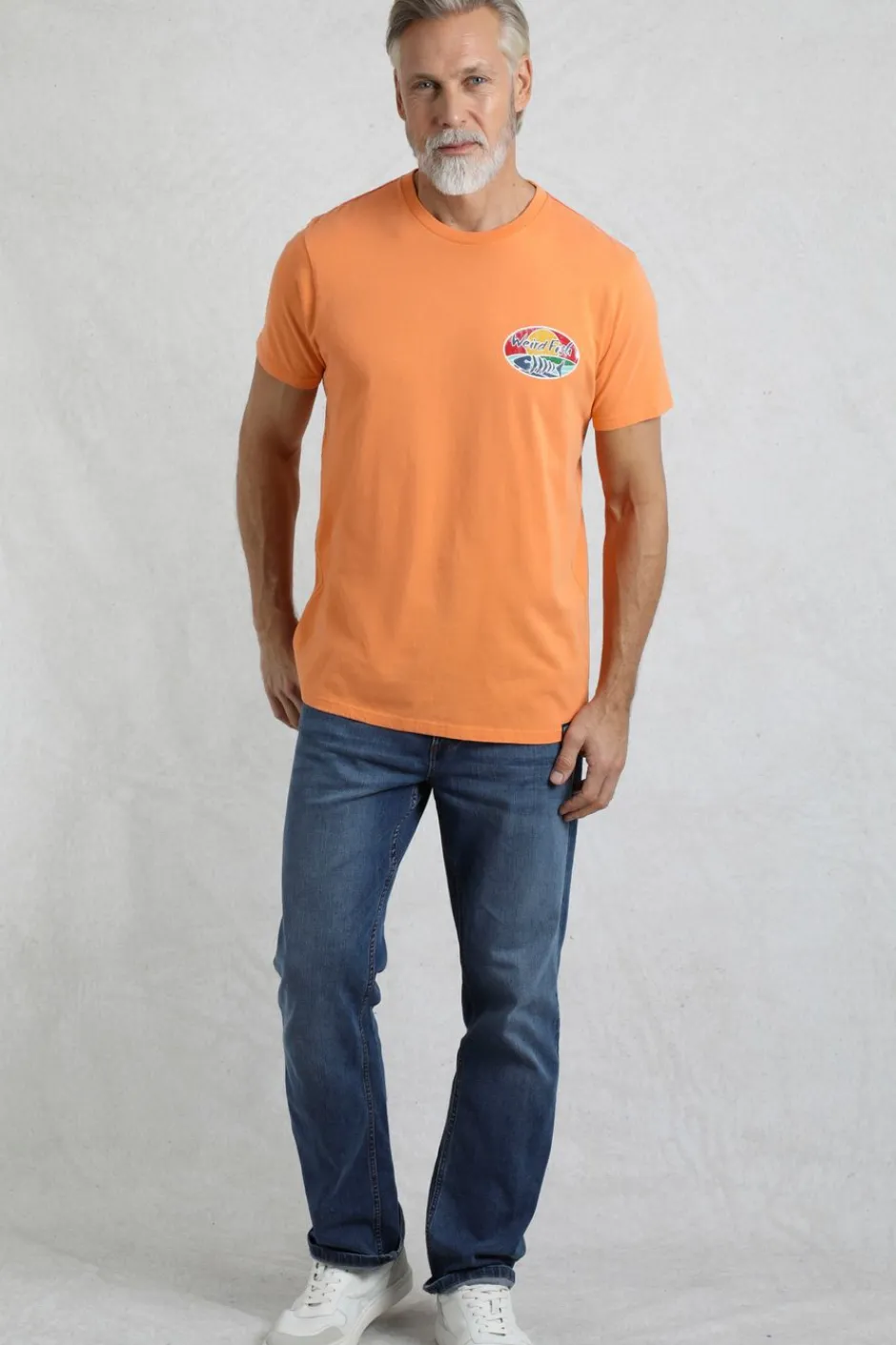 Weird Fish T-Shirts|Land and Sea Back Print Graphic T-Shirt Pumpkin