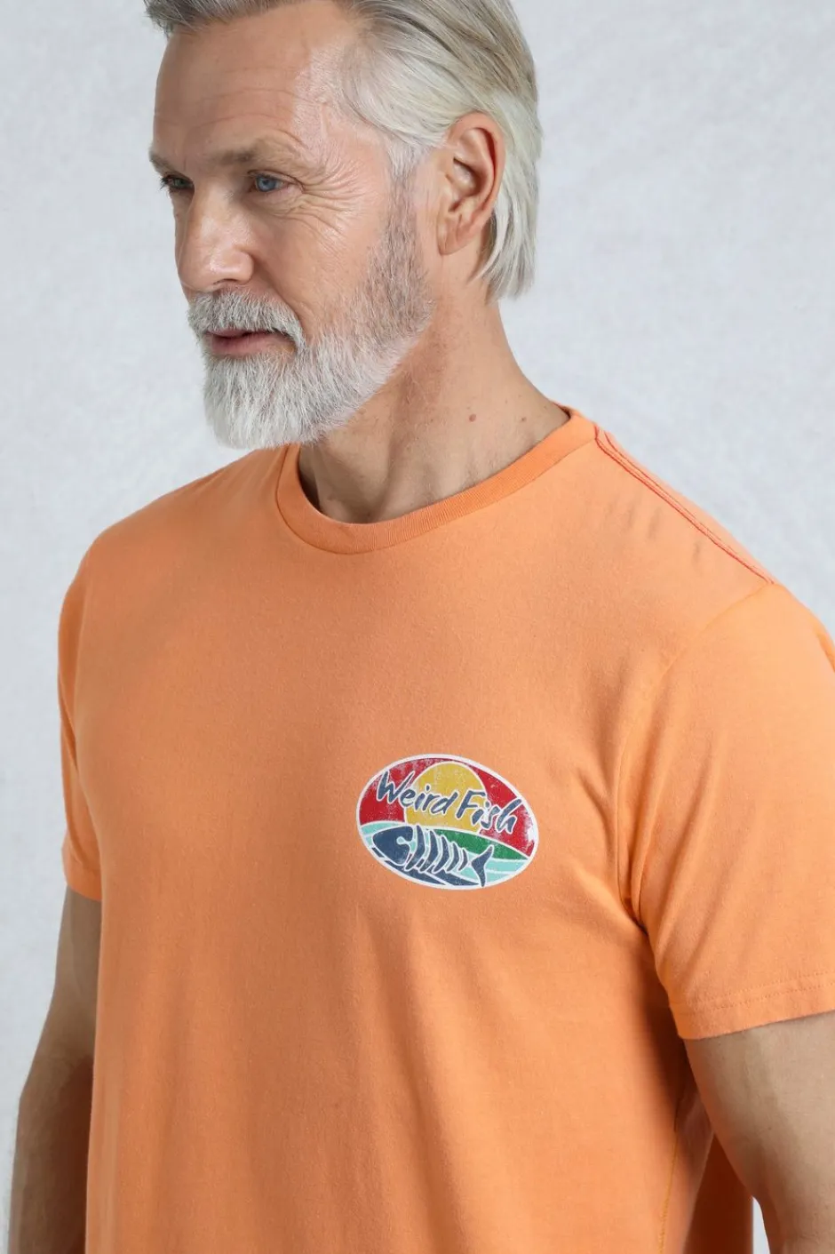 Weird Fish T-Shirts|Land and Sea Back Print Graphic T-Shirt Pumpkin