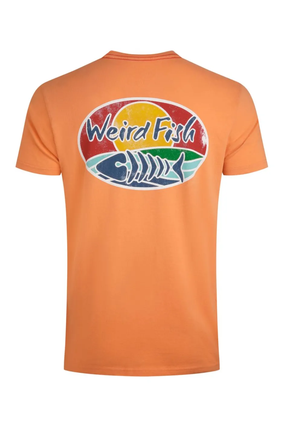 Weird Fish T-Shirts|Land and Sea Back Print Graphic T-Shirt Pumpkin