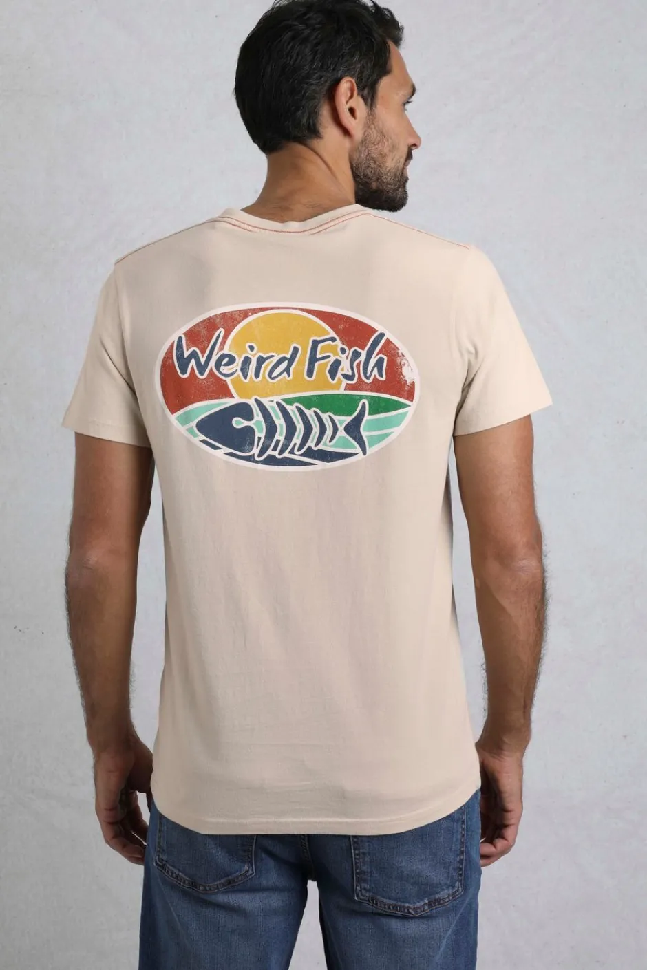 Weird Fish T-Shirts|Land and Sea Back Print Graphic T-Shirt String
