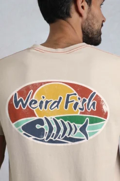 Weird Fish T-Shirts|Land and Sea Back Print Graphic T-Shirt String