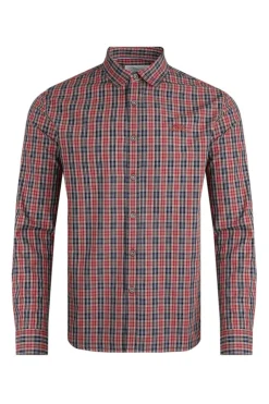 Weird Fish Shirts|Lando Long Sleeve Check Shirt Nut