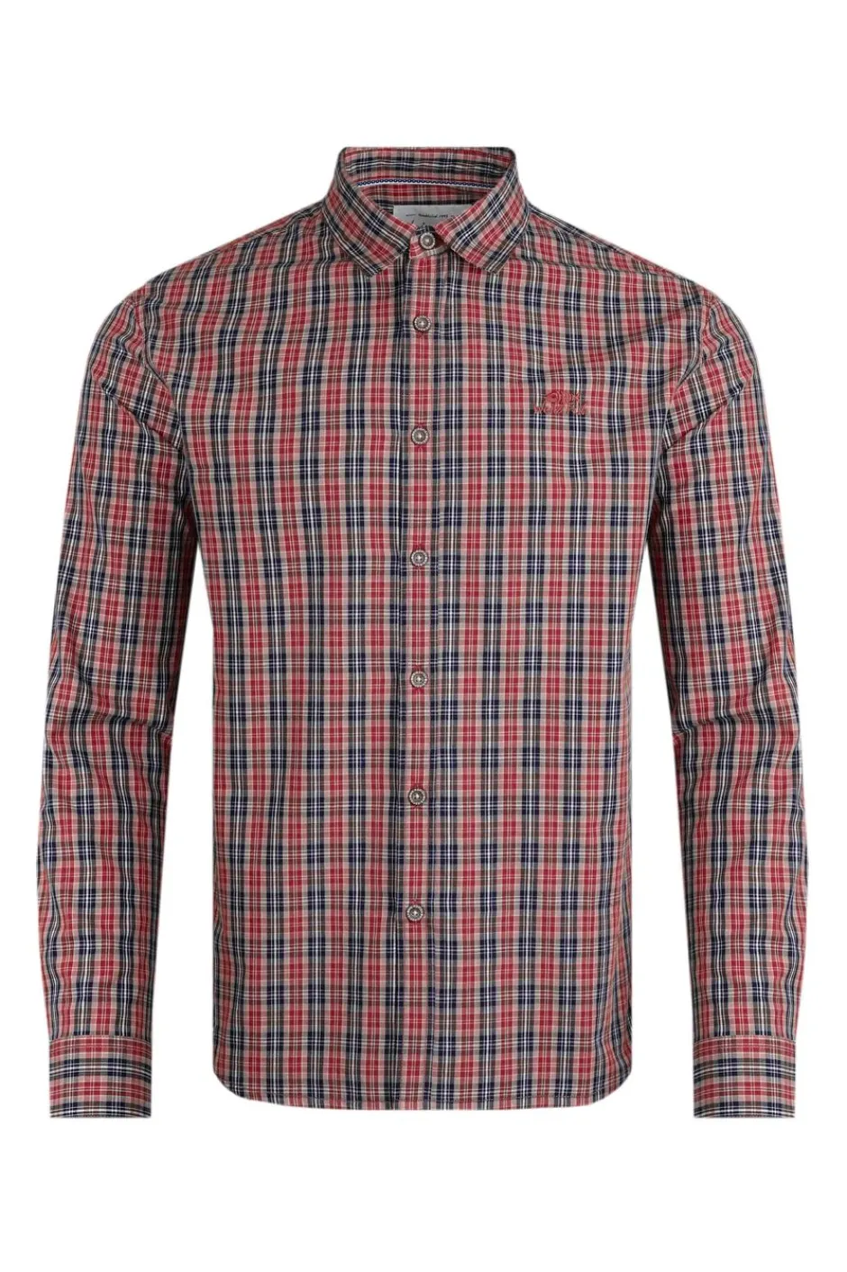 Weird Fish Shirts|Lando Long Sleeve Check Shirt Nut