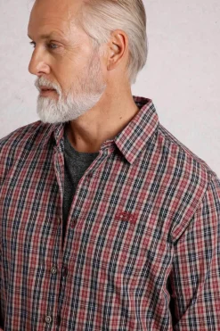 Weird Fish Shirts|Lando Long Sleeve Check Shirt Nut