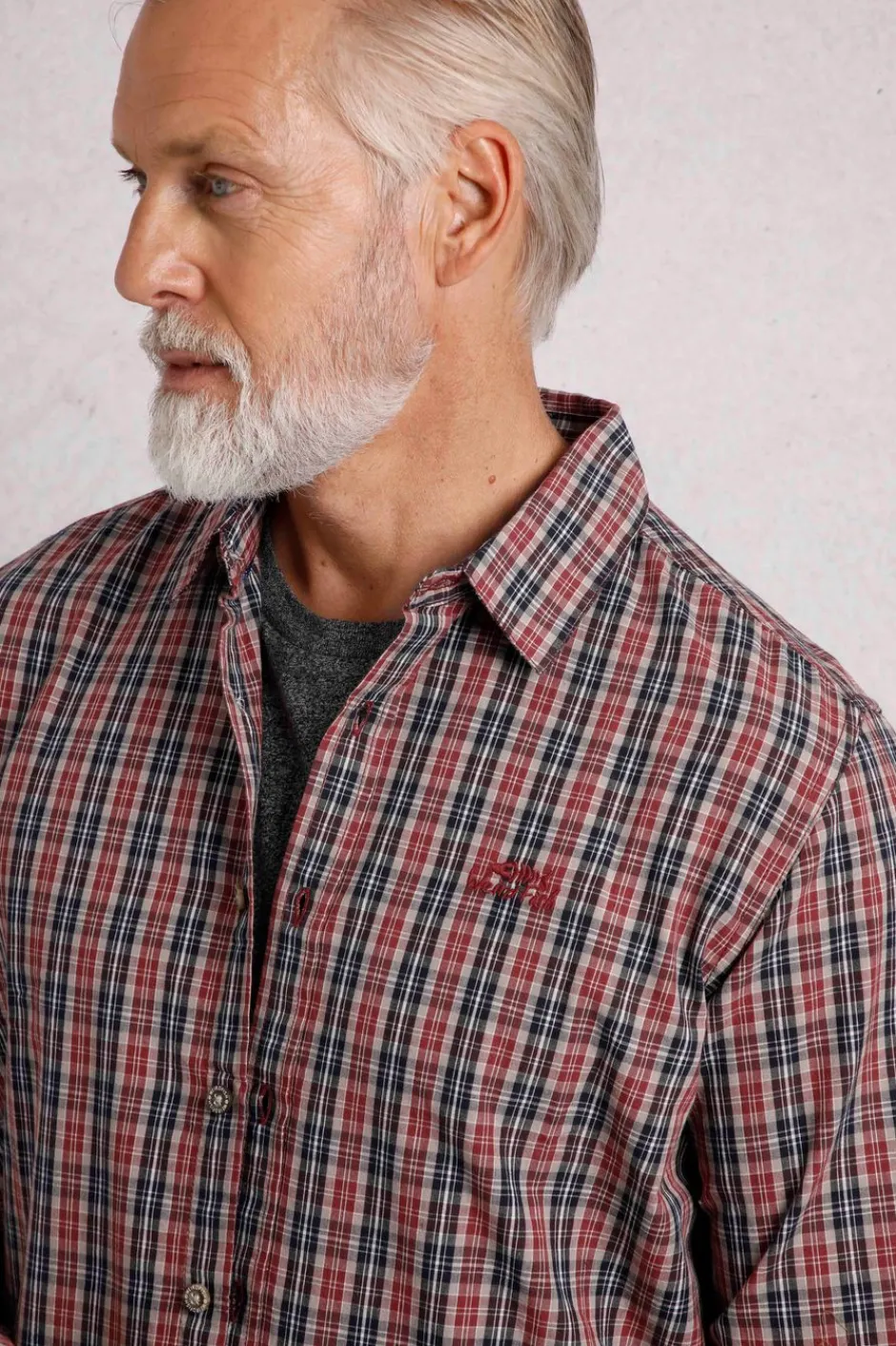 Weird Fish Shirts|Lando Long Sleeve Check Shirt Nut