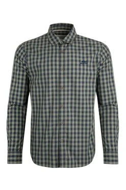 Weird Fish Shirts|Lando Long Sleeve Check Shirt Shadow
