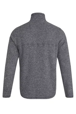 Weird Fish Fleece|Laramie Eco 1/4 Zip Snow Marl Fleece Navy