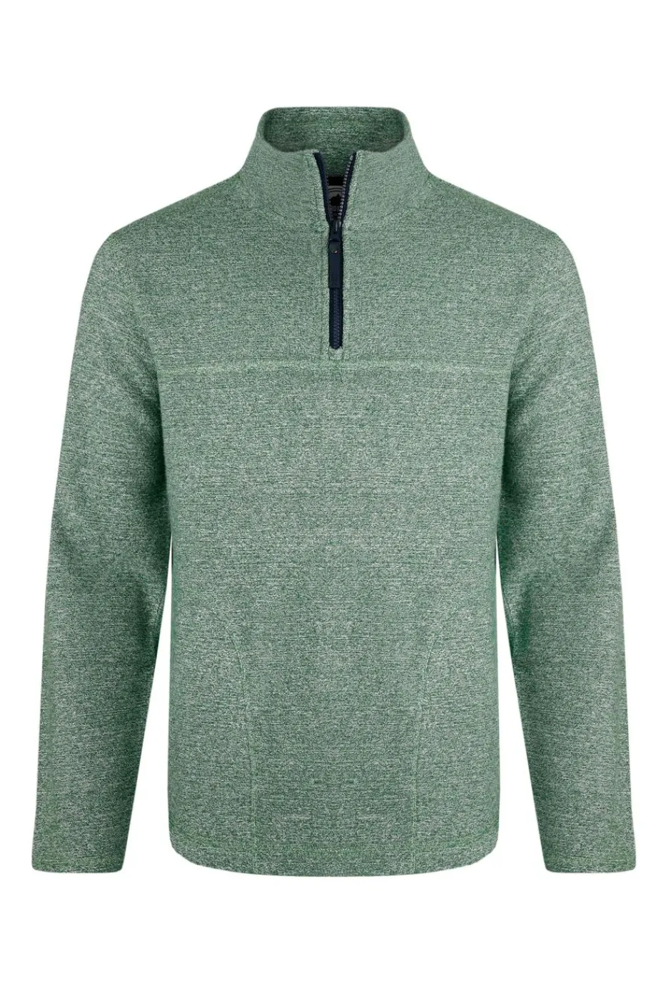 Weird Fish Fleece|Laramie Eco 1/4 Zip Snow Marl Fleece Olive