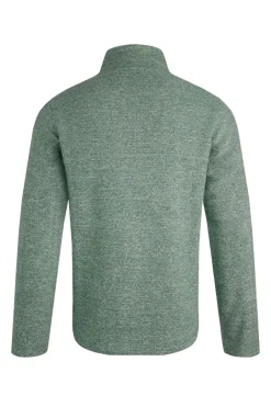 Weird Fish Fleece|Laramie Eco 1/4 Zip Snow Marl Fleece Olive