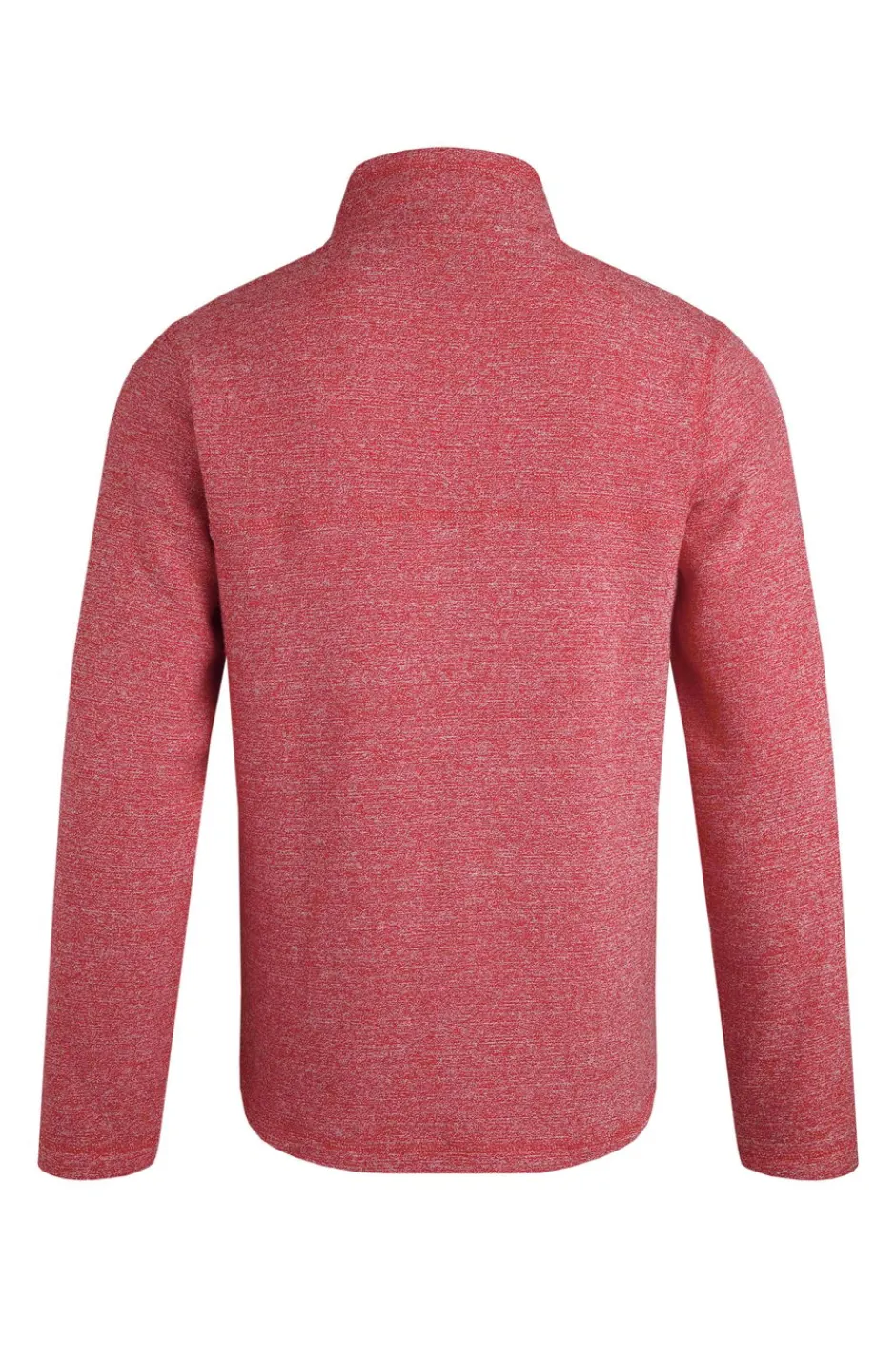 Weird Fish Fleece|Laramie Eco 1/4 Zip Snow Marl Fleece Tango Red