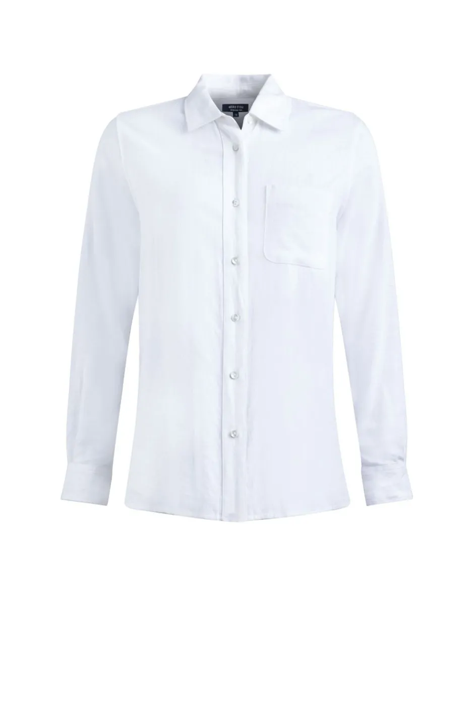 Weird Fish Tunics|Tops & T-Shirts|Layla Linen Rich Long Sleeve Shirt White