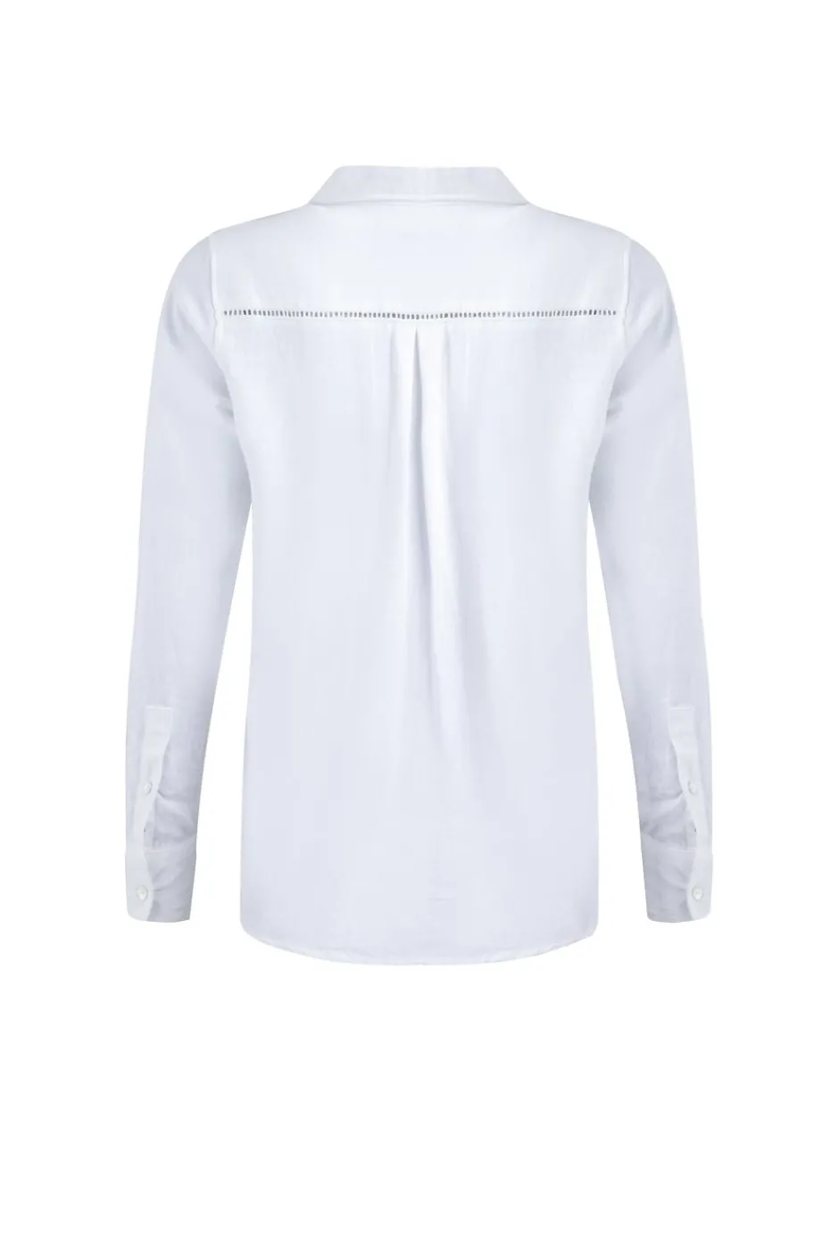 Weird Fish Tunics|Tops & T-Shirts|Layla Linen Rich Long Sleeve Shirt White