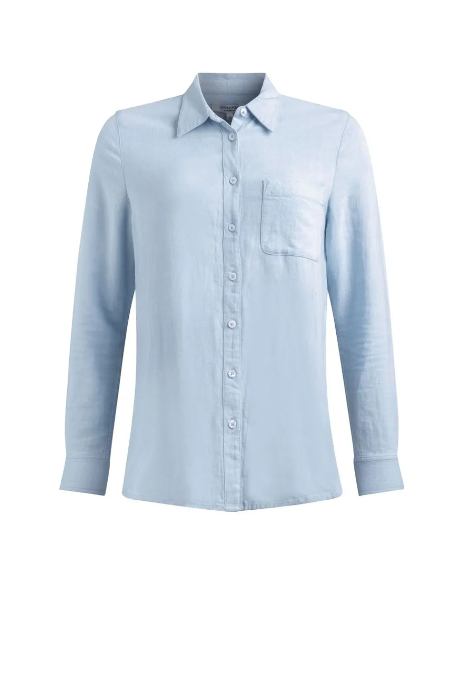 Weird Fish Tunics|Tops & T-Shirts|Layla Linen Rich Long Sleeve Shirt Sky Blue