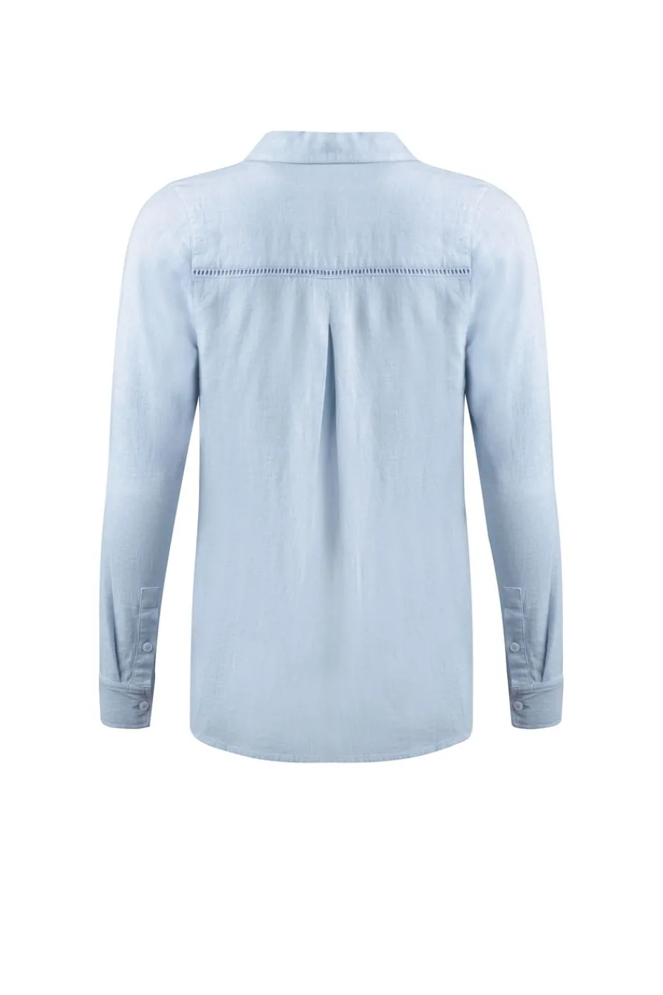 Weird Fish Tunics|Tops & T-Shirts|Layla Linen Rich Long Sleeve Shirt Sky Blue