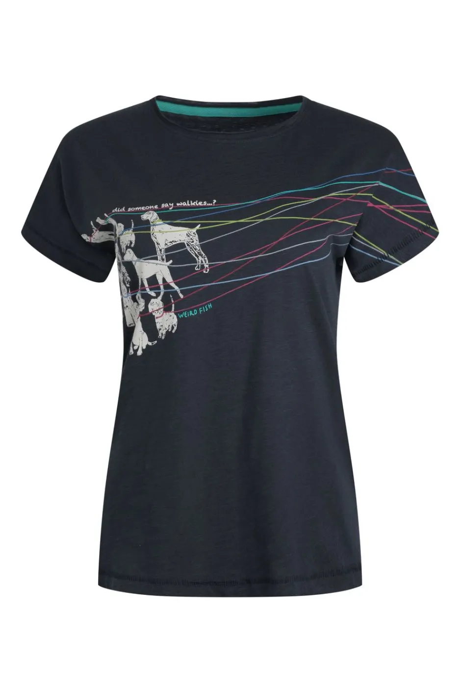 Weird Fish Tunics|Tops & T-Shirts|Lead The Way Organic Cotton Graphic T-Shirt Navy