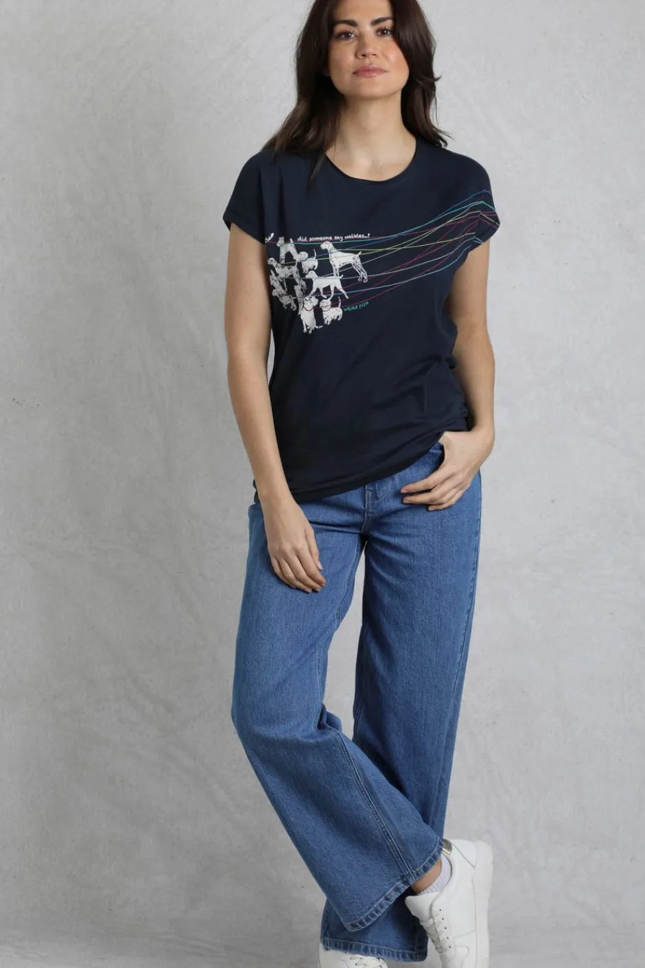 Weird Fish Tunics|Tops & T-Shirts|Lead The Way Organic Cotton Graphic T-Shirt Navy