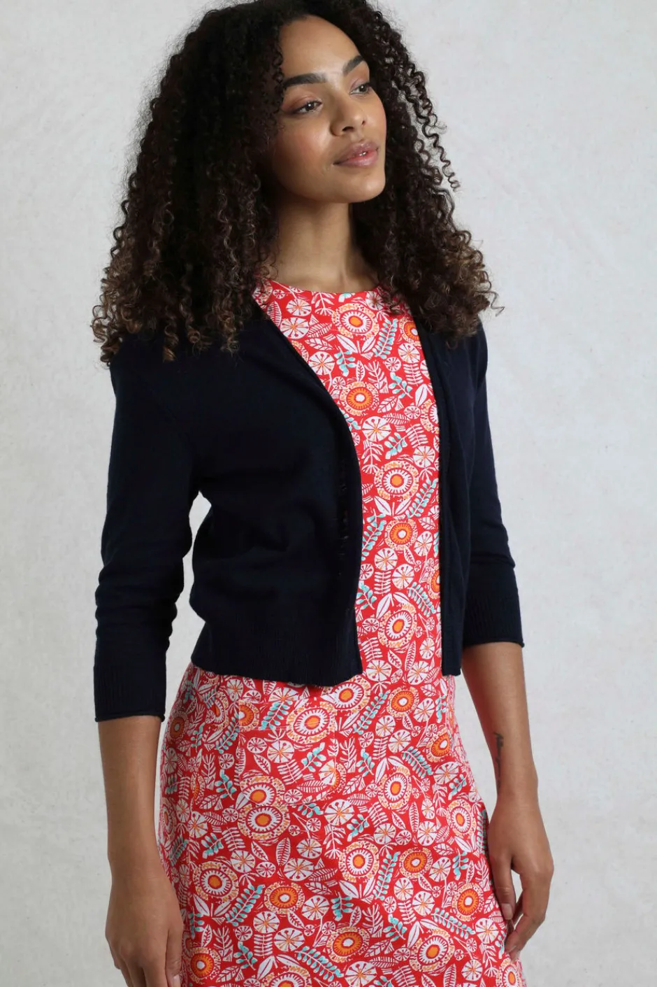 Weird Fish Jumpers & Cardigans|Knitwear|Limon Outfitter Cardigan Navy