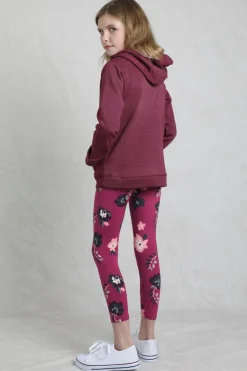 Weird Fish Kids Dresses & Leggings|Livvy Girls Printed Leggings Boysenberry