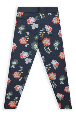 Weird Fish Kids Dresses & Leggings|Livvy Girls Printed Leggings Dark Navy