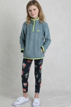 Weird Fish Kids Dresses & Leggings|Livvy Girls Printed Leggings Dark Navy