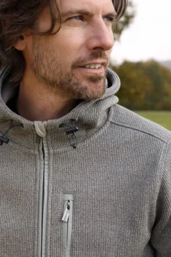 Weird Fish Fleece|Sweatshirts & Hoodies|Lockie Full Zip Bonded Fleece Hoodie Limestone