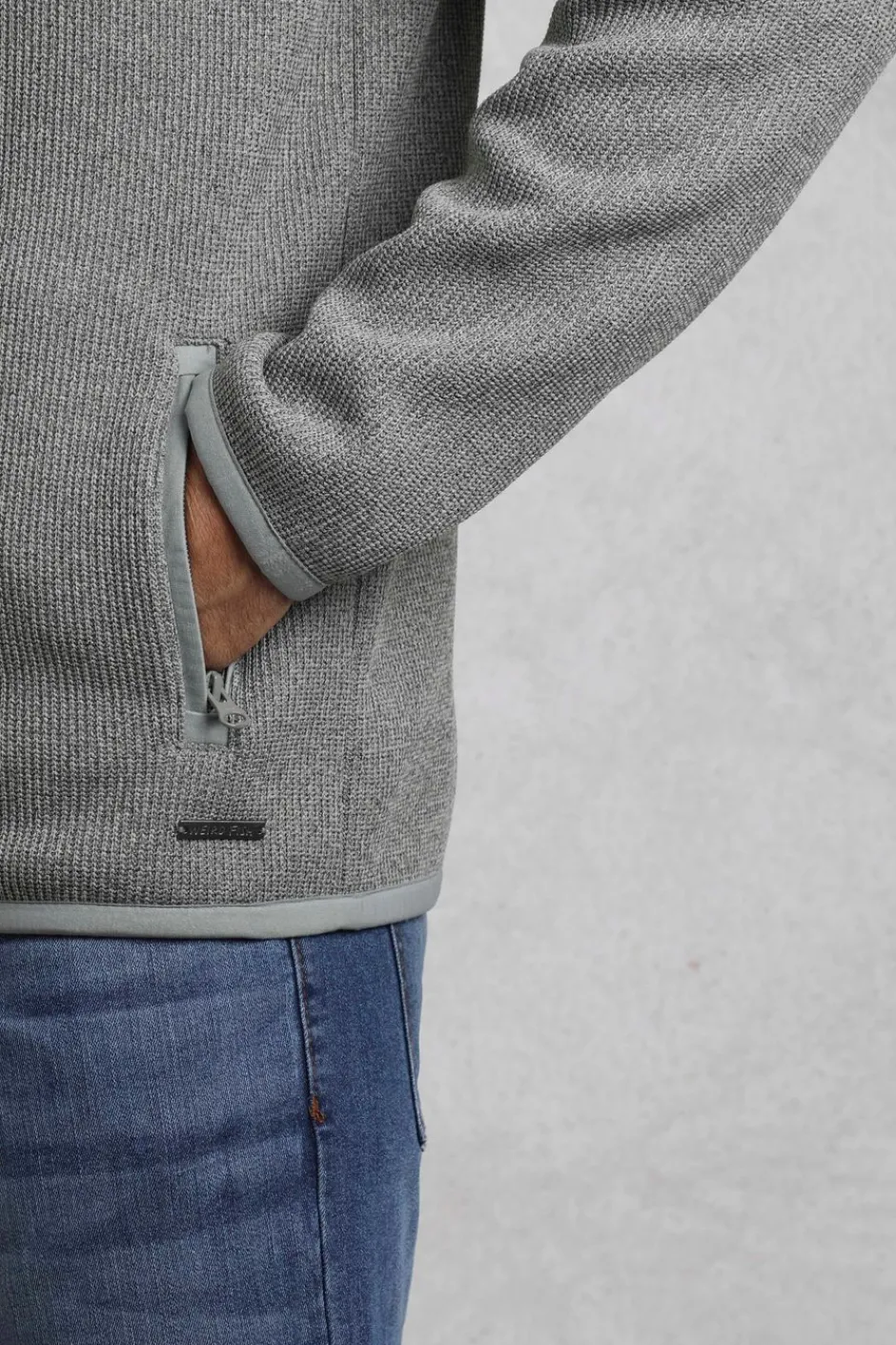 Weird Fish Fleece|Sweatshirts & Hoodies|Lockie Full Zip Bonded Fleece Hoodie Limestone