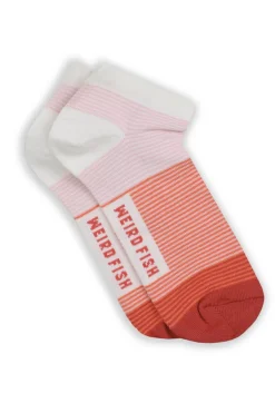 Weird Fish Socks & Tights|Socks & Tights|Loretta Trainer Socks 3 Pack Peachblossom