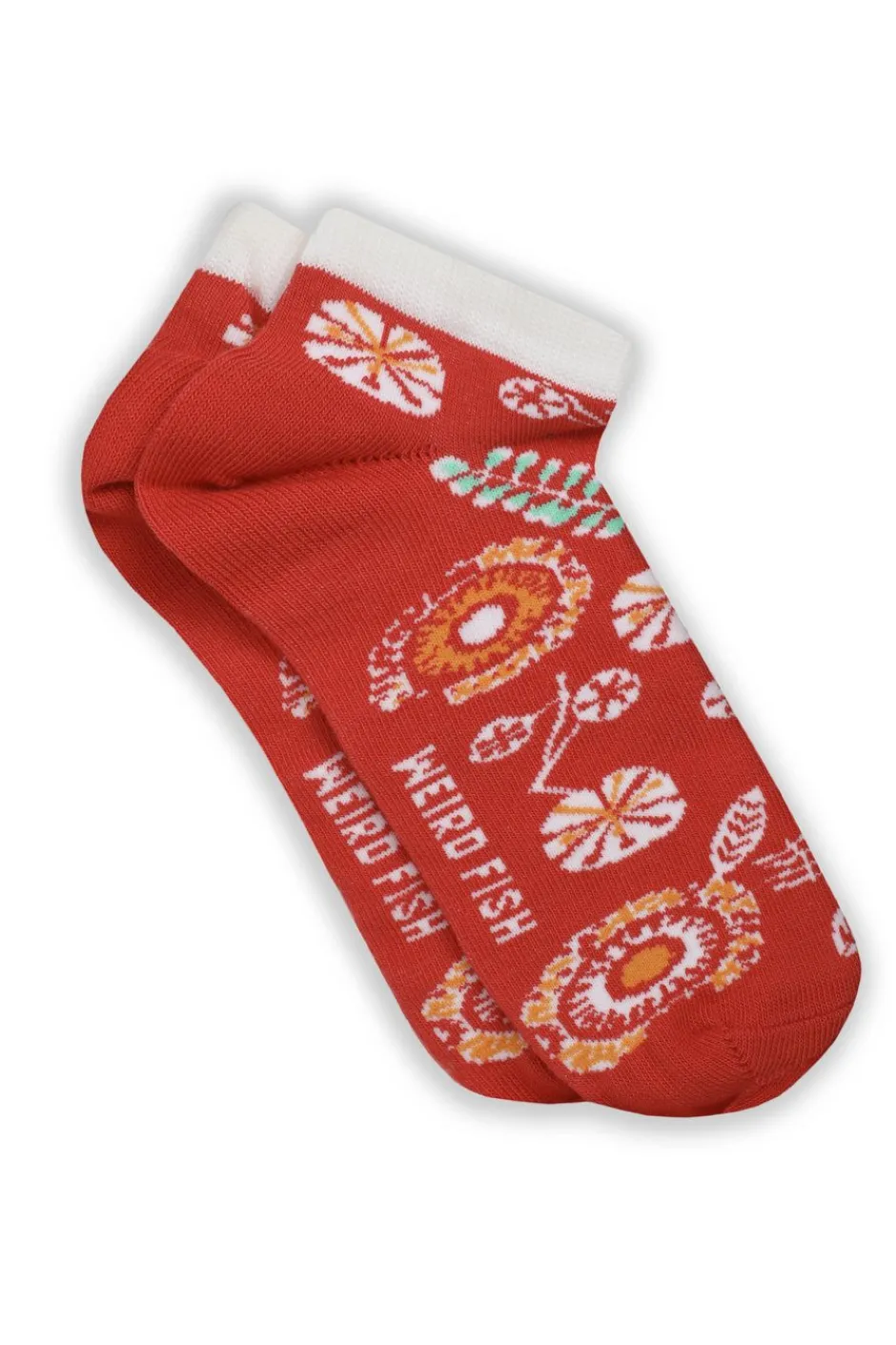 Weird Fish Socks & Tights|Socks & Tights|Loretta Trainer Socks 3 Pack Tango Red