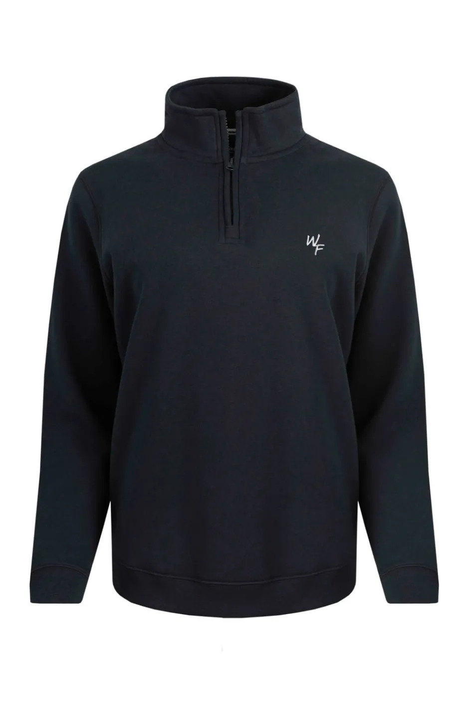 Weird Fish Sweatshirts & Hoodies|Lottie Jersey 1/4 Zip Sweatshirt Navy