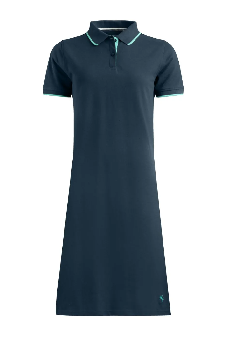 Weird Fish Dresses|Lynworth Organic Cotton Pique Tennis Dress Navy