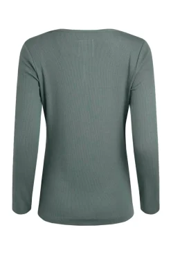Weird Fish Tunics|Tops & T-Shirts|Maine Organic Cotton Ribbed Outfitter T-Shirt Army Green