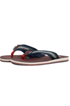 Weird Fish Caps & Scarves|Scarves & Caps|Malham Leather Look Flip Flops Dark Blue