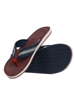 Weird Fish Caps & Scarves|Scarves & Caps|Malham Leather Look Flip Flops Dark Blue