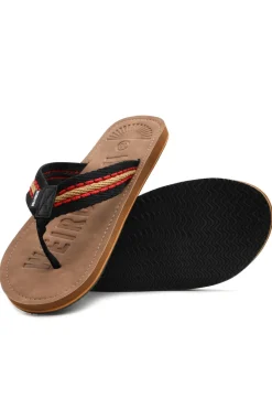 Weird Fish Caps & Scarves|Scarves & Caps|Malham Leather Look Flip Flops Caramel