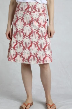 Weird Fish Skirts|Malmo Printed Jersey Skirt Desert Rose