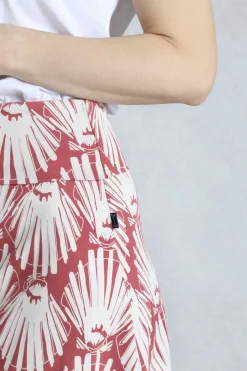 Weird Fish Skirts|Malmo Printed Jersey Skirt Desert Rose