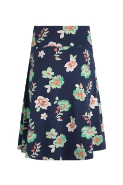 Weird Fish Skirts|Malmo Printed Jersey Skirt Night Blue