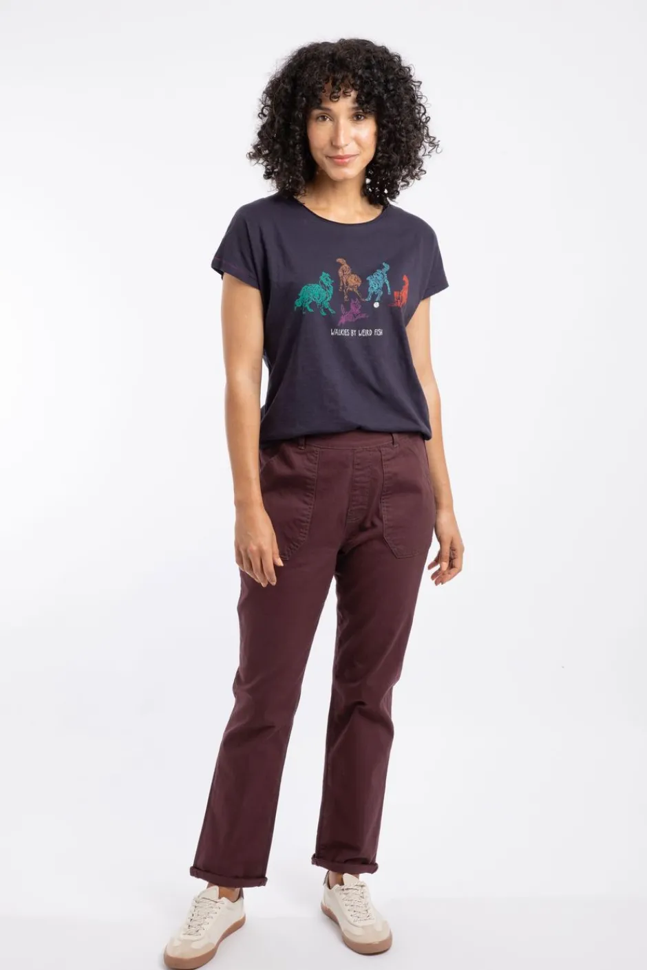 Weird Fish Leggings|Jumpsuits & Playsuits|Malorri Organic Cotton Cargo Trousers Mulled Wine