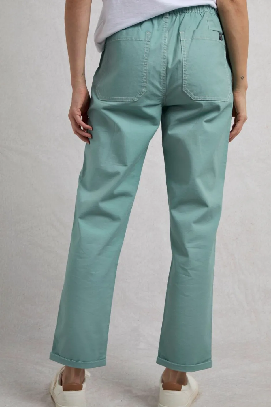 Weird Fish Leggings|Jumpsuits & Playsuits|Malorri Organic Cotton Chino Trousers Mineral Blue