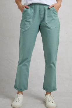 Weird Fish Leggings|Jumpsuits & Playsuits|Malorri Organic Cotton Chino Trousers Mineral Blue